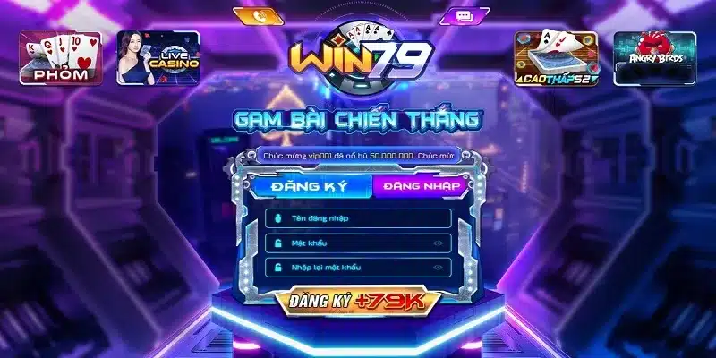 Đăng ký cá cược tại game bài win79 club vô cùng đơn giản 